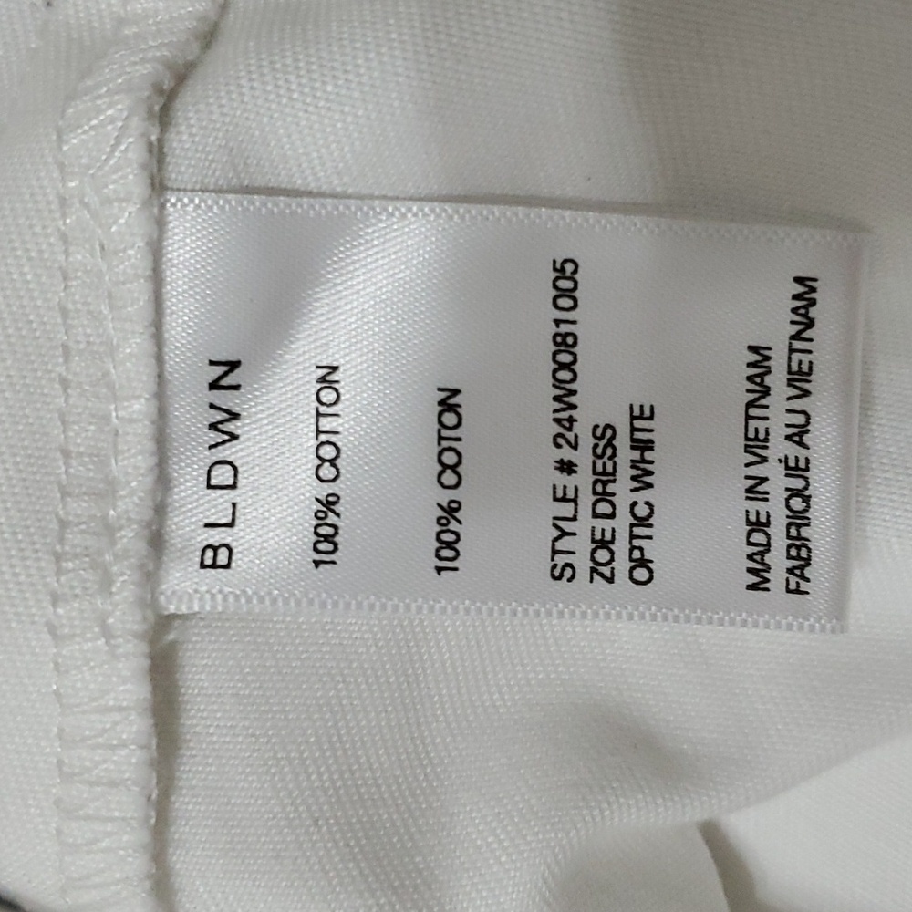 BLDWN ZOE BUTTON FRONT DENIM DRESS, Size Medium. NWOT - Picture 11 of 12